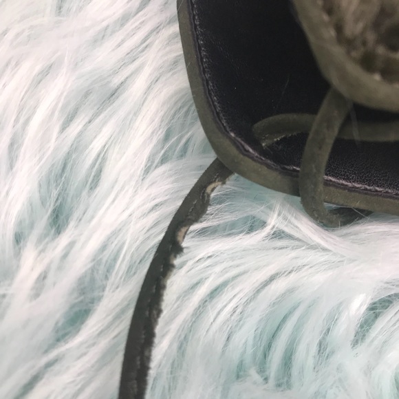 Schutz Green Lace Up Heels - Picture 8 of 8